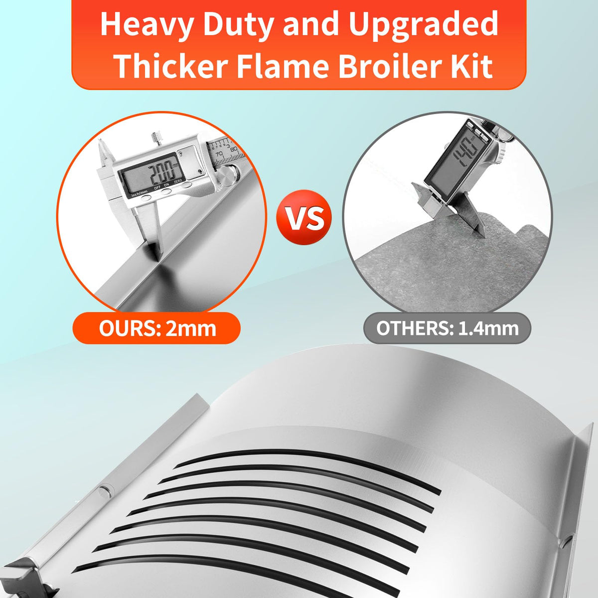 Barbqtime grease-flow design reduces buildup for cleaner grilling sessions.