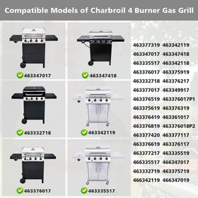 Barbqtime heat plate pair at 16.93 inches wide offers durable, easy-clean surface.