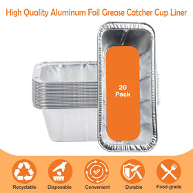 Barbqtime high-temp aluminum foil liners resist heat and warping