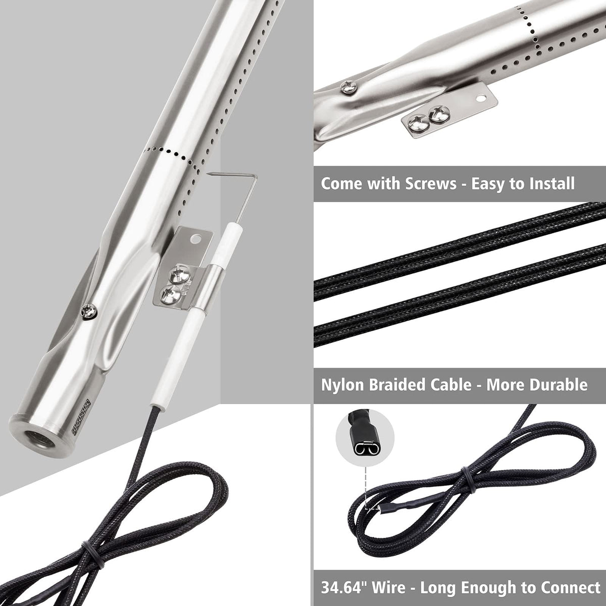 Barbqtime screw pack: hardware included for secure installation.