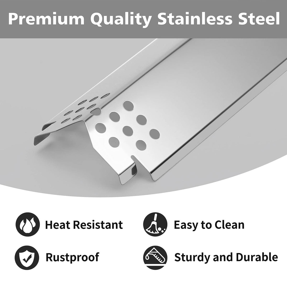 Barbqtime stainless steel burners: durable heat distribution and longevity.