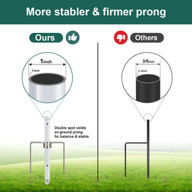 Barcetine 360-degree rotation clips prevent tangles during wind