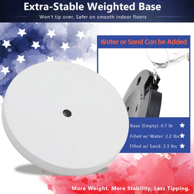 Barcetine Flag Stand height adjustability from 6 to 8 feet