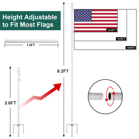 Barcetine included 3x5 American Flag for ready display