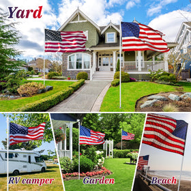 Barcetine portable flag kit suitable for yard and camping