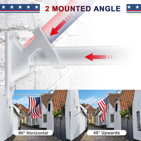 Barcetine two-position mounting bracket offers horizontal or angled display