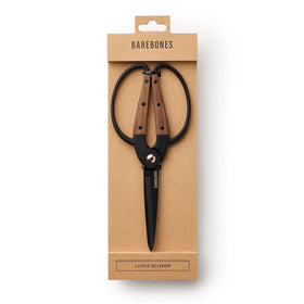 Barebones garden scissors with wide handles for a comfortable fit on large hands.