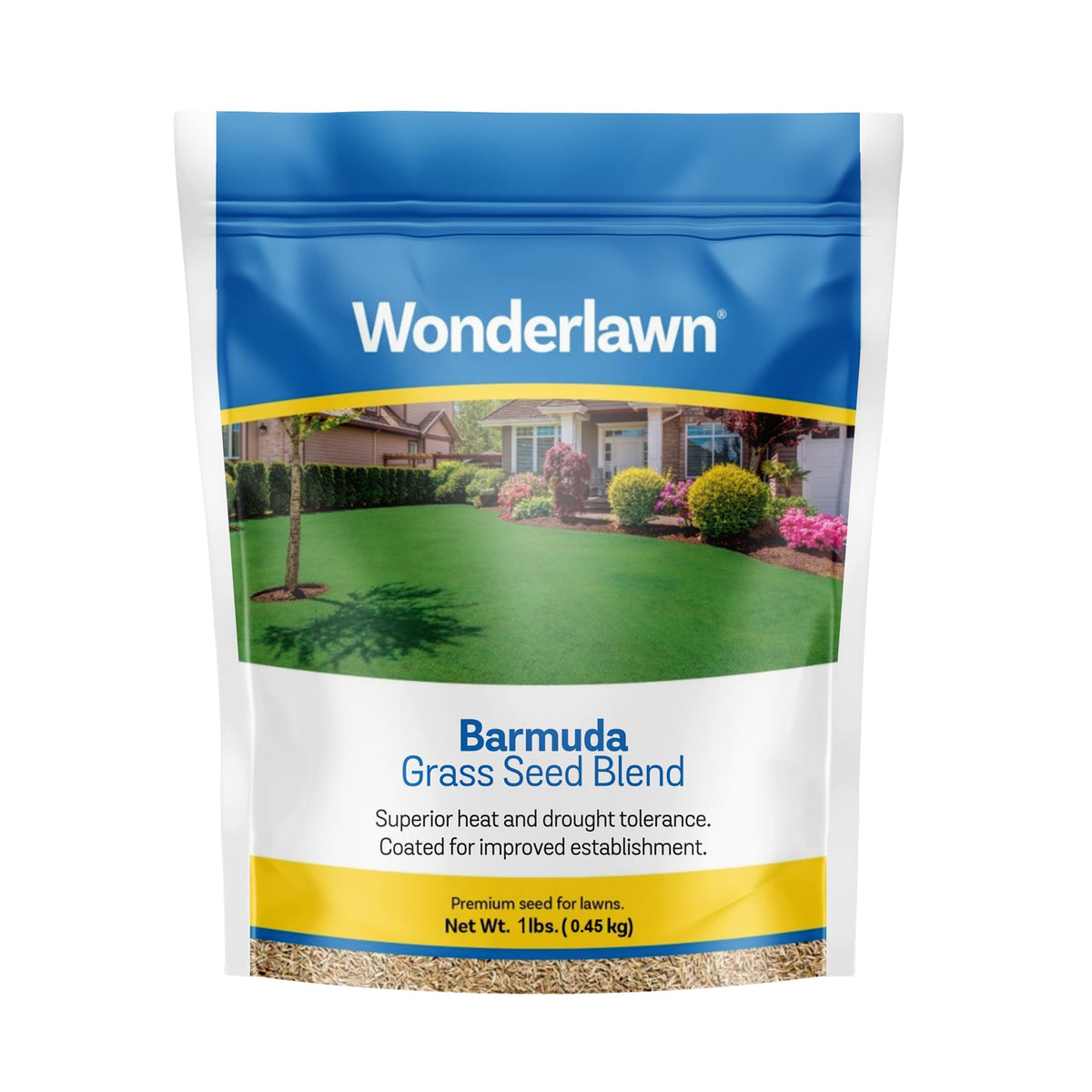 Barenbrug Wonderlawn Bermuda seed bag for pure, high-quality lawn seed.