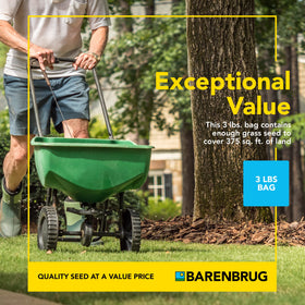 Barenbrug Wonderlawn Sun and Shade application shown for spring or fall.