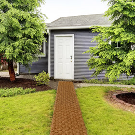 Barien coir pathway non-slip design enhances safety on garden paths