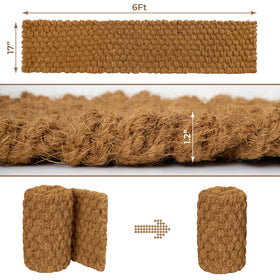Barien handwoven coir pathway 6ft for durable outdoor decor