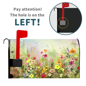 Barneova spring mailbox cover features arc opening and magnetic strips for easy fit.