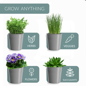 Barnyard Designs compact kitchen counter planter ready for herbs