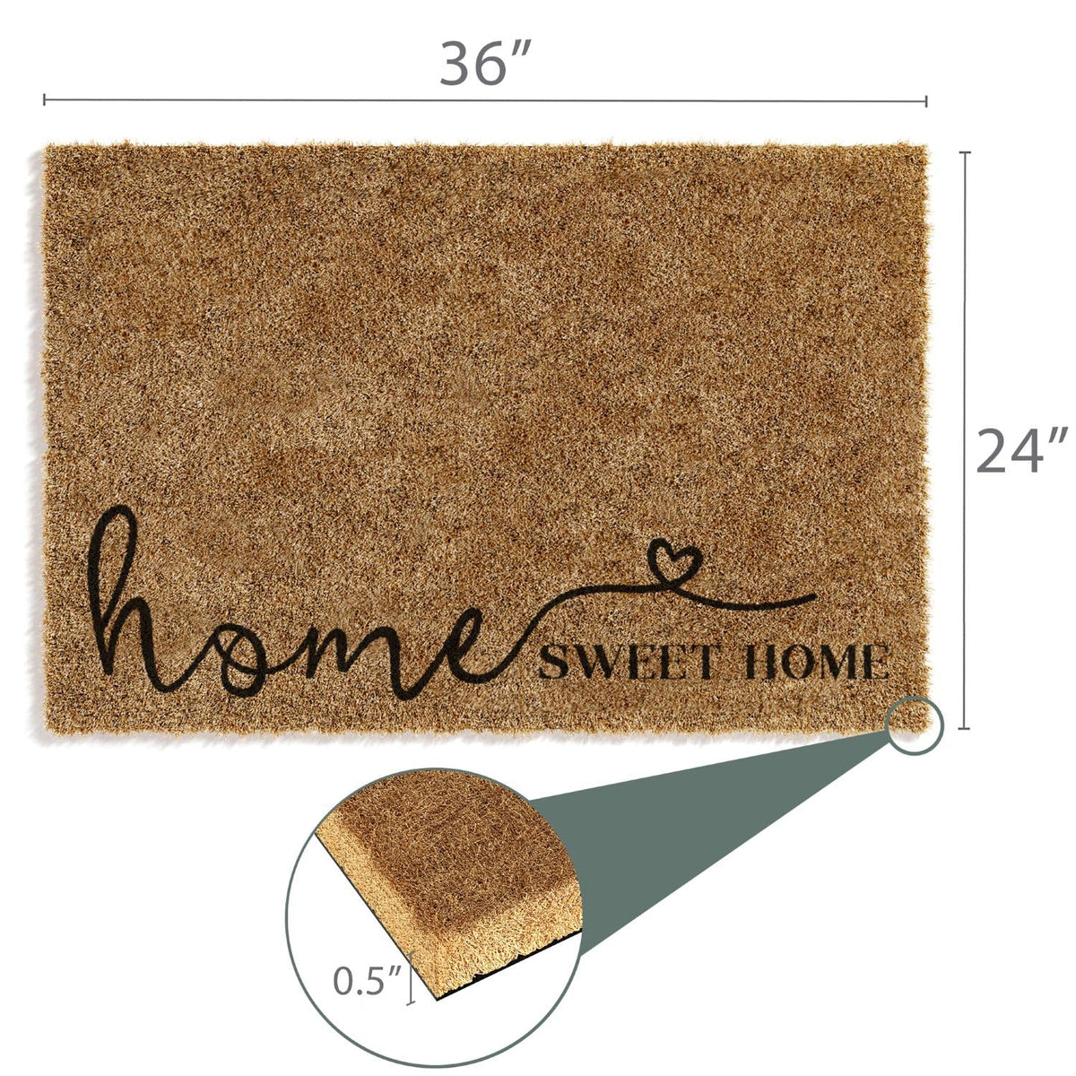 Barnyard Designs dirt-trap entry mat helps keep dirt outside and entry tidy