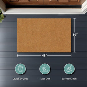 Barnyard Designs heavy-duty doormat, outdoor-ready with natural fibers.