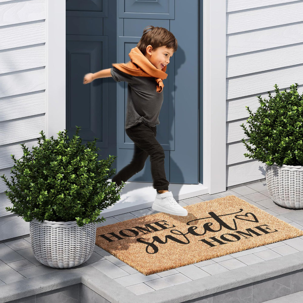 Barnyard Designs weather-ready entry mat withstands frequent foot traffic