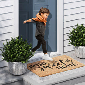 Barnyard Designs weather-ready entry mat withstands frequent foot traffic