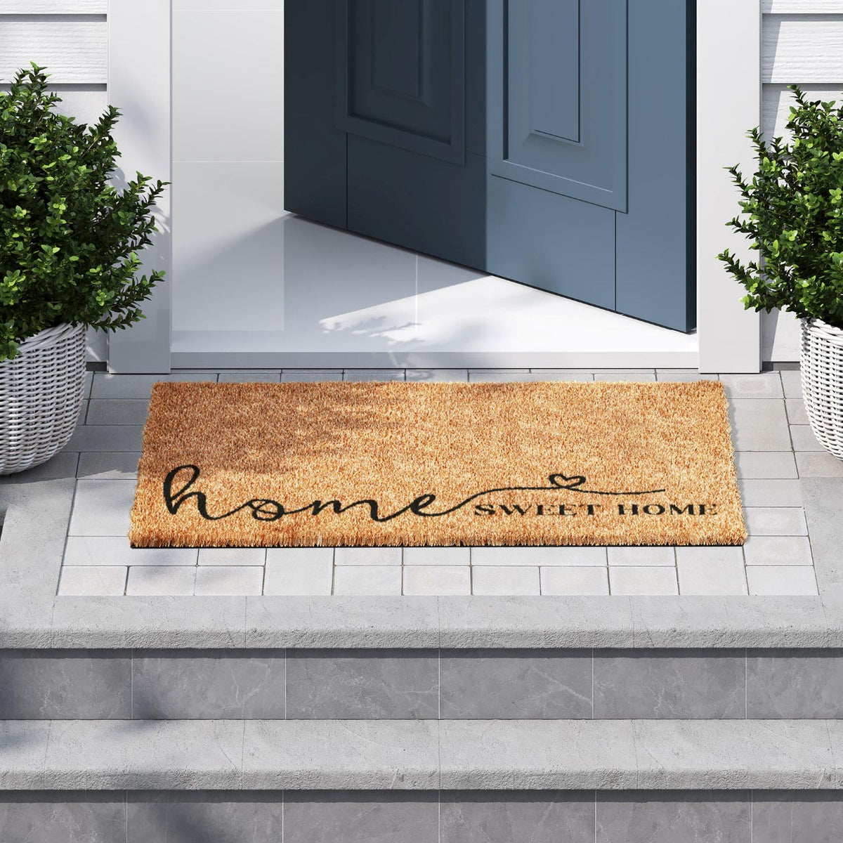 Barnyard Designs outdoor welcome mat, large 36x24, protects floors while staying securely in place