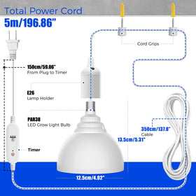 Barrina aluminum heat-dissipation shade keeps the fixture cool
