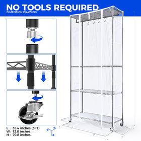 Barrina CX3Z wheels on plant stand for easy relocation.