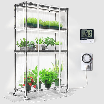 Barrina CX5Z indoor greenhouse frame provides sturdy grow space for seedlings