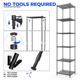 Barrina CX83 6-tier shelf setup showcasing compact vertical gardening.