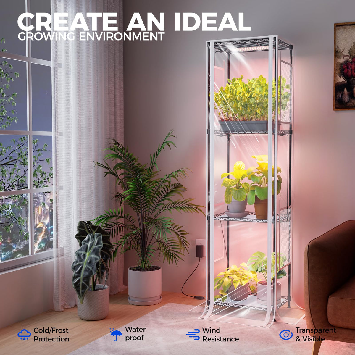Barrina CX83Z grow light panel close-up close view