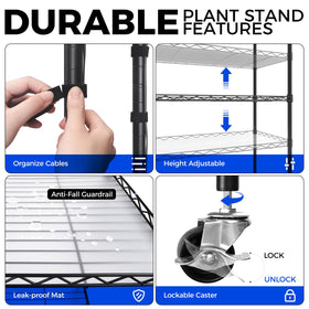 Barrina CX91 height-adjustable shelves adapt to growing plants and displays.