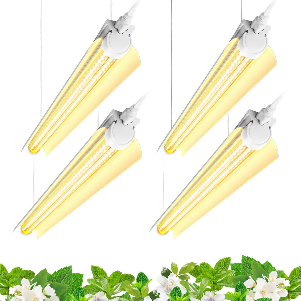 Barrina 96W full-spectrum grow light setup boosts indoor plant health
