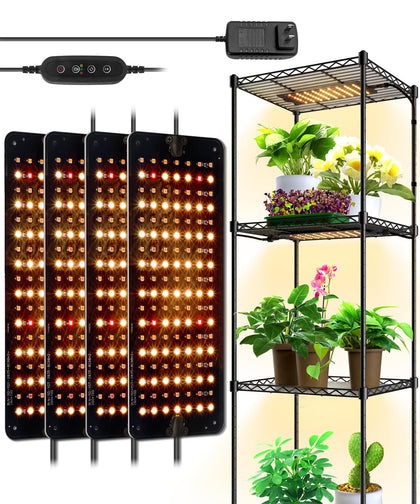 Barrina grow light panel 4-pack front view showing compact coverage