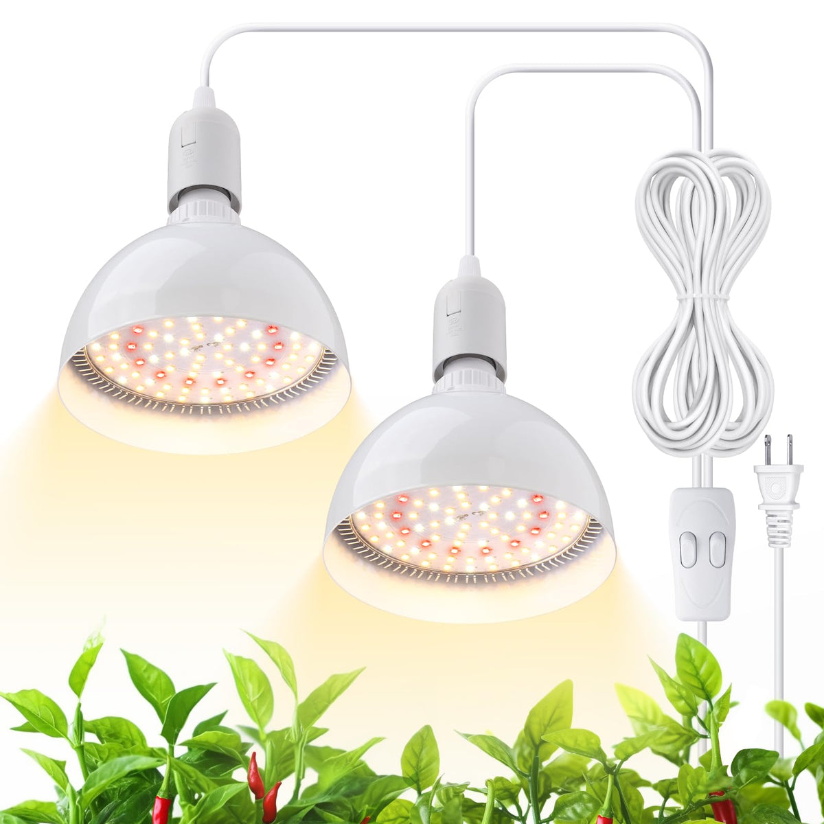 Barrina LED grow light bulb 50W full-spectrum provides natural-looking plant glow for indoor gardening