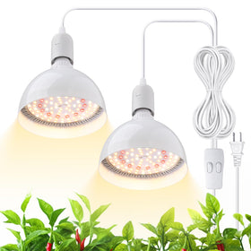 Barrina LED grow light bulb 50W full-spectrum provides natural-looking plant glow for indoor gardening