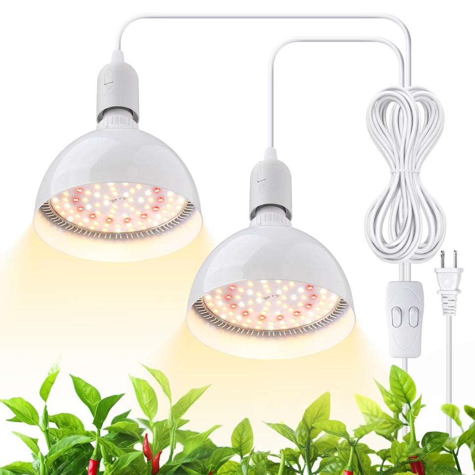 Barrina LED grow light bulb 50W full-spectrum provides natural-looking plant glow for indoor gardening