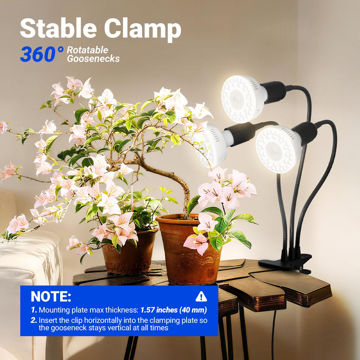Barrina OG11A3 E26 bulbs base shown for easy replacement