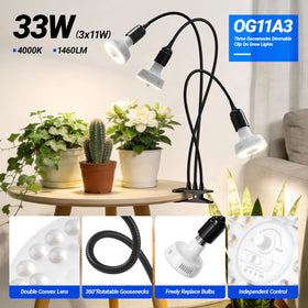 Barrina OG11A3 gooseneck adjustable directs light precisely onto plants