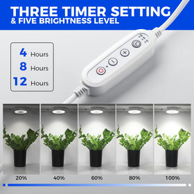 Barrina Orbgrow OG09 puck light supports schedules with 3 timer options.