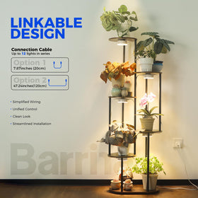 Barrina Orbgrow OG09 timer settings demonstrate easy daily light cycles for seedlings