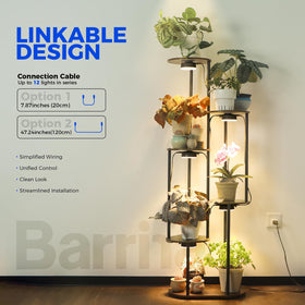 Barrina Orbgrow OG09 puck light top view highlights compact space-saving design for indoor gardens.