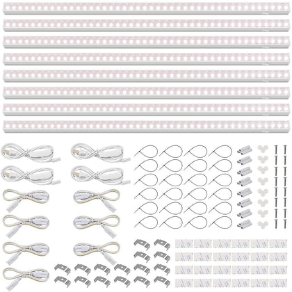 Barrina T5 grow light 3ft pinkish white glow supports healthy seedling growth