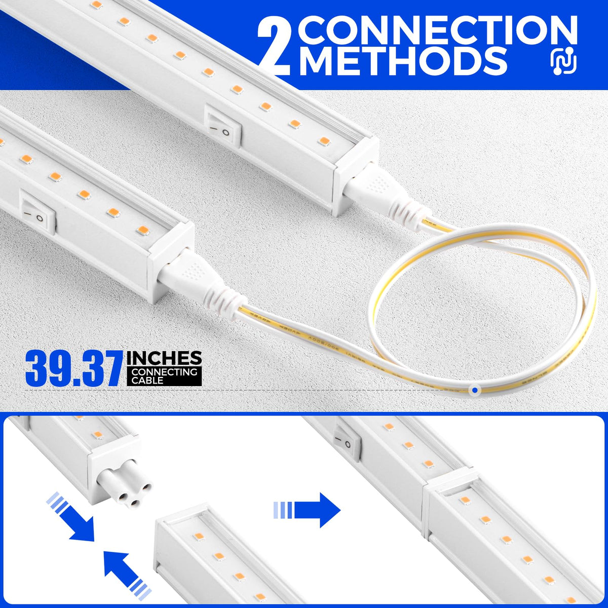 Barrina T5 cables and connectors included for easy linking