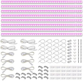 Barrina T5 Grow Light full-spectrum pink 2ft supports healthy indoor seedling growth and foliage