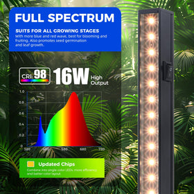 Barrina T5 grow light linked to eight lamps for larger grow spaces