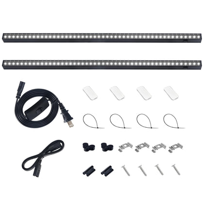 Barrina T5 grow light magnetic bar attached to metal surface for flexible installation