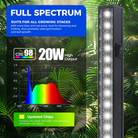 Barrina T5 5000K full-spectrum closely matches sunlight for balanced growth