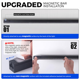 Barrina T5 magnetic design enables quick mounting on metal surfaces with no marks