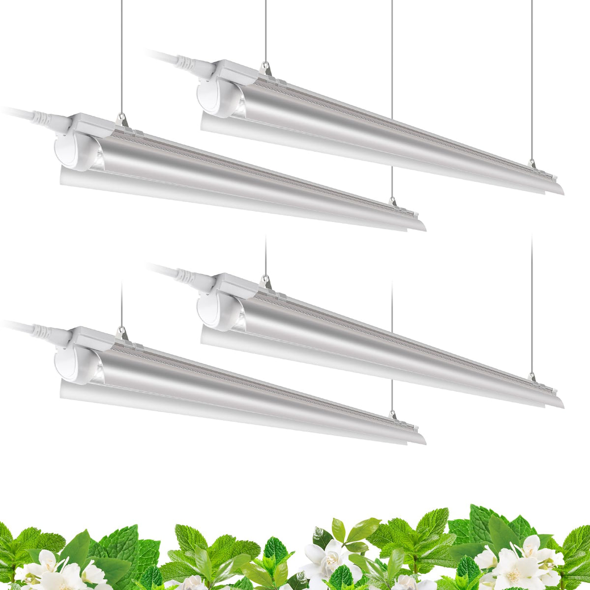 Barrina T8 full-spectrum grow light for 4 ft setups promotes healthy indoor plant growth