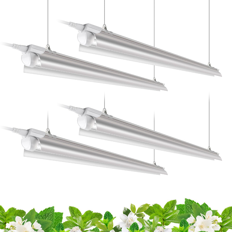 Barrina T8 full-spectrum grow light for 4 ft setups promotes healthy indoor plant growth
