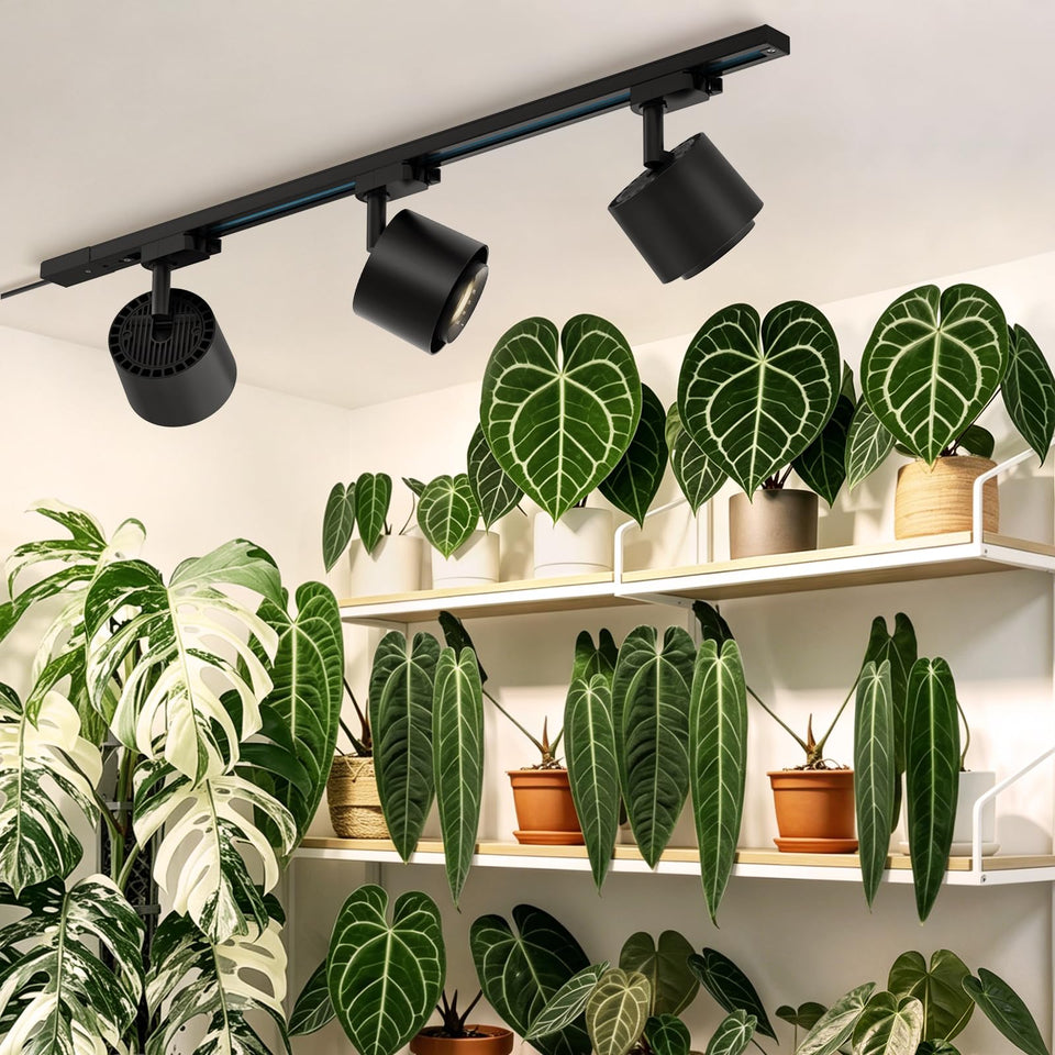 Barrina TR40c track light assembly view for adjustable indoor grow setups.