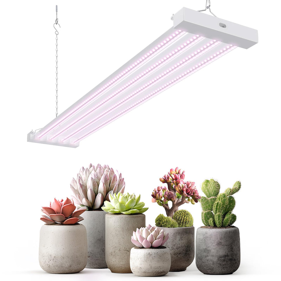 Barrina TX-L63 four-panel LED grow light offering wide coverage for multiple plants, promoting even growth.