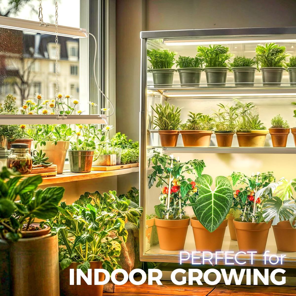 Bright 7200 lumens for vibrant indoor gardens.